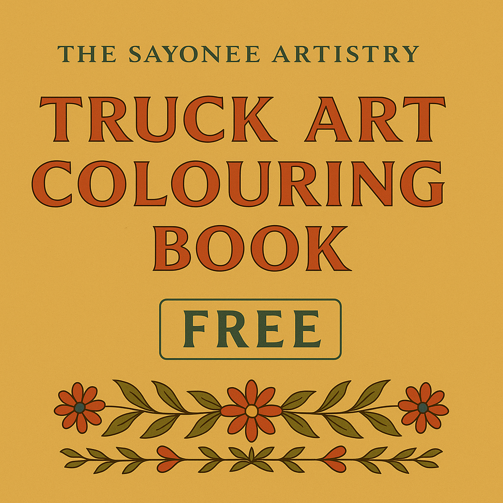 FREE Truck Art Colouring Book