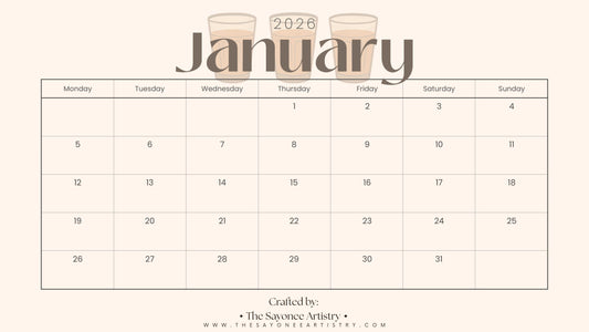 January 2026 Calendar | Freebie