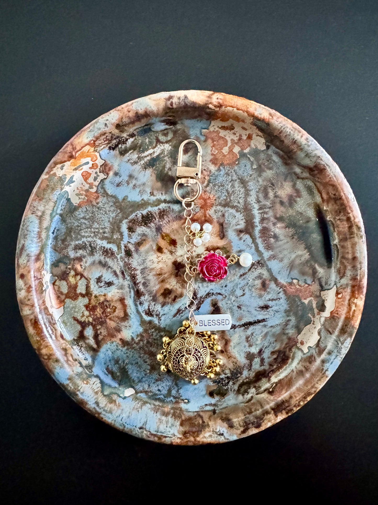 The Golden Jhumka Keyring