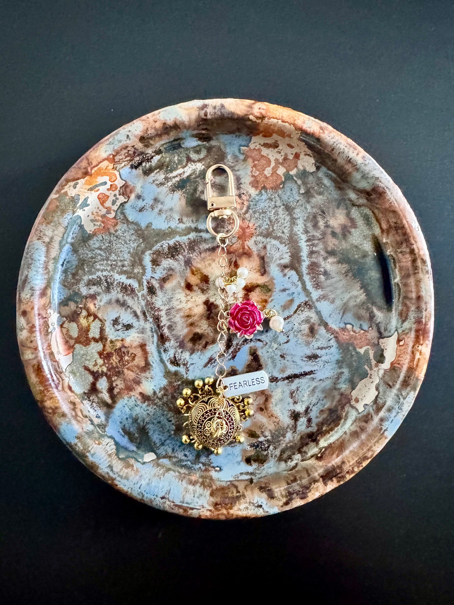 The Golden Jhumka Keyring