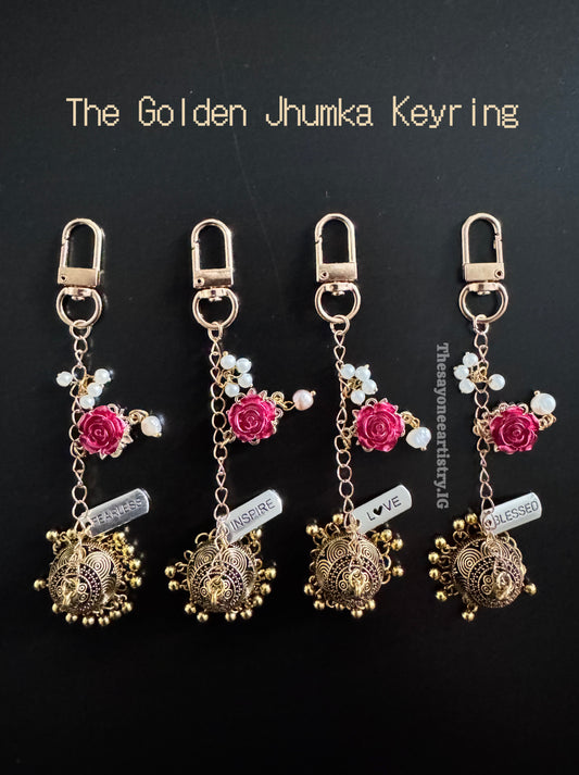 The Golden Jhumka Keyring