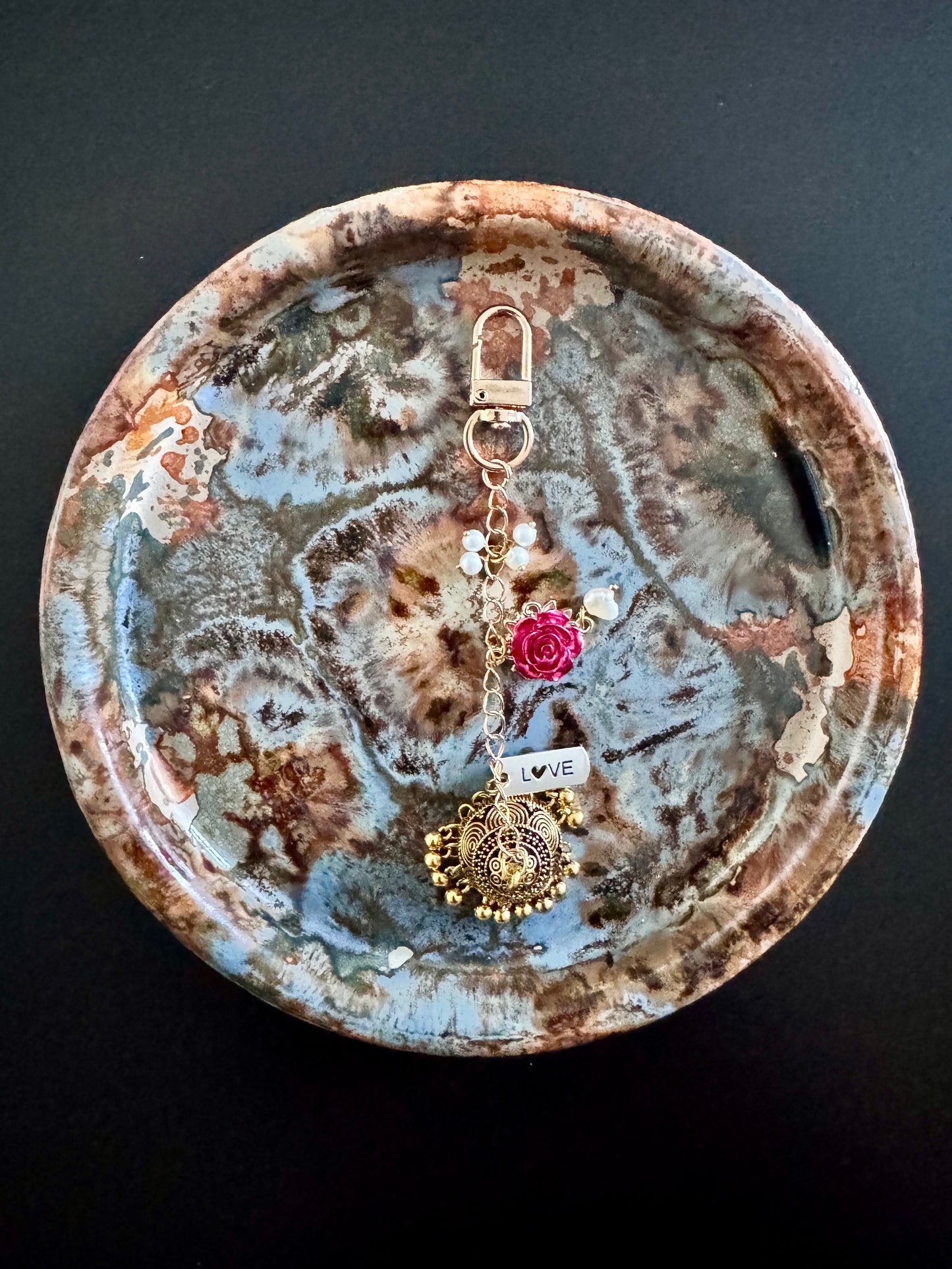 The Golden Jhumka Keyring